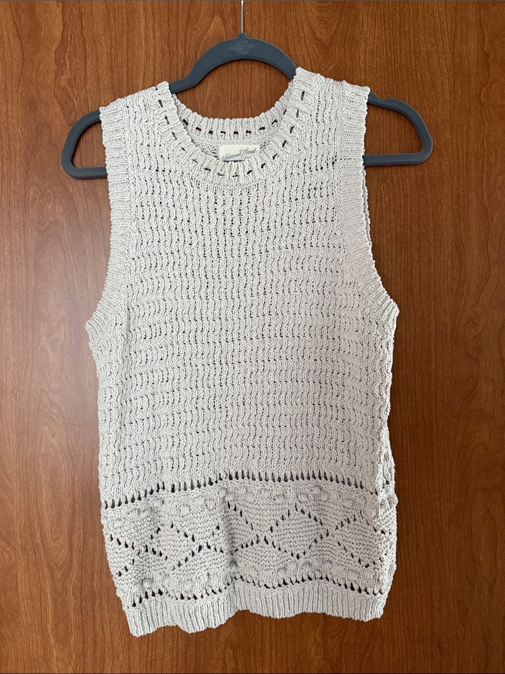 Sleeveless Crochet Top - Cream